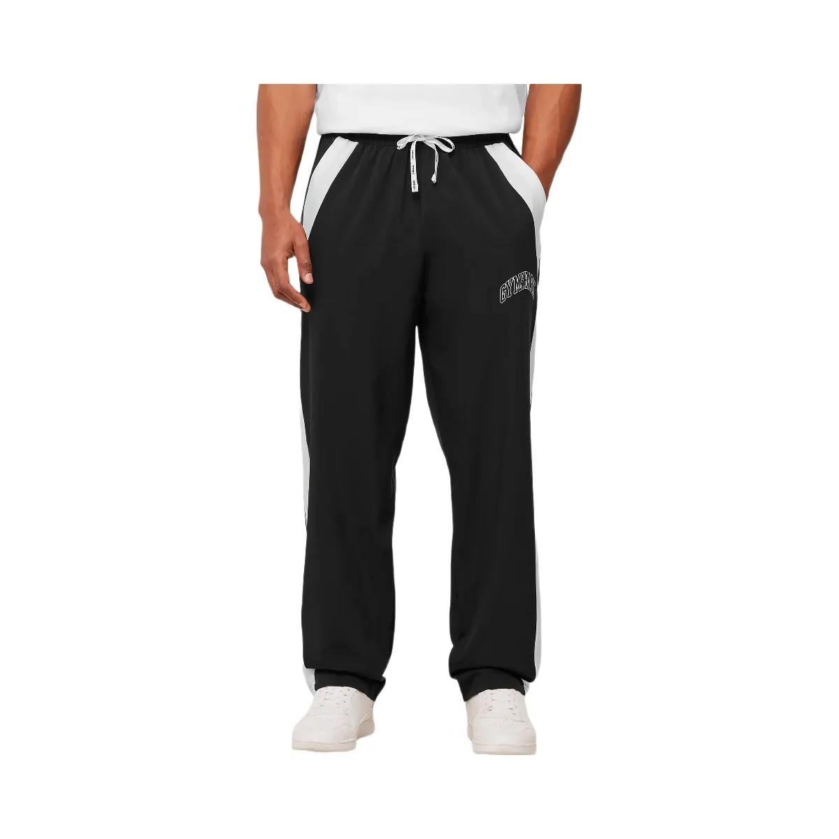 Gymshark Collegiate Tech Pants "GS Black" - HypeFly India View 1