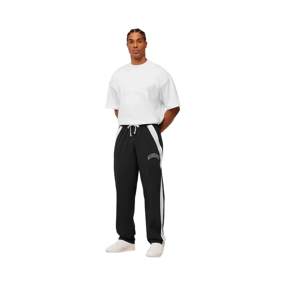 Gymshark Collegiate Tech Pants "GS Black" - HypeFly India View 4