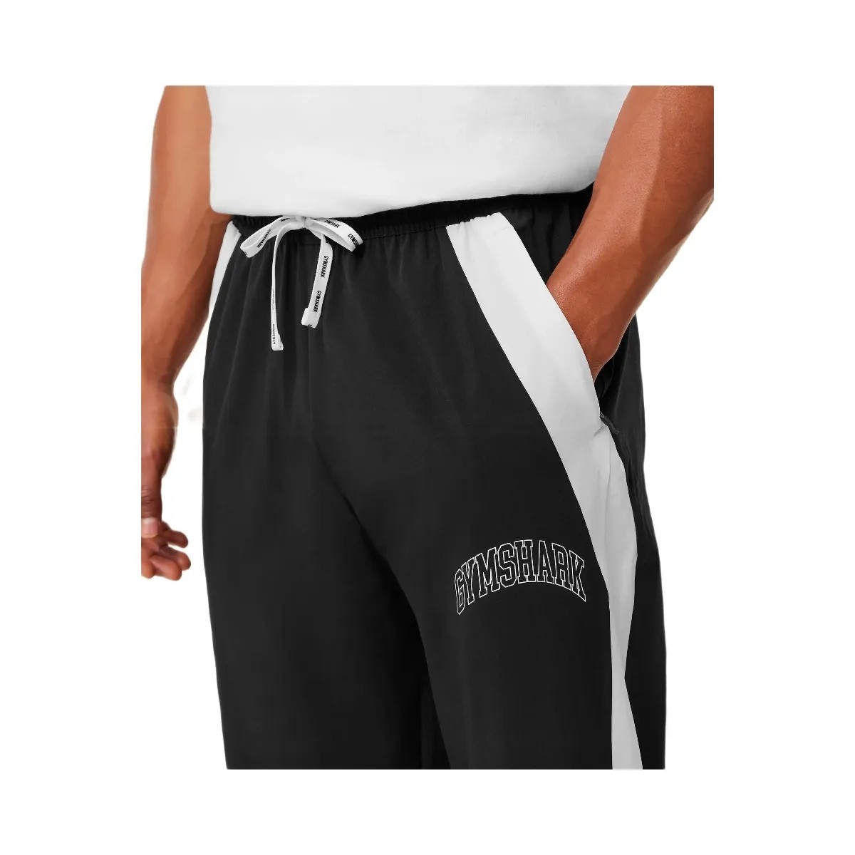 Gymshark Collegiate Tech Pants "GS Black" - HypeFly India View 5
