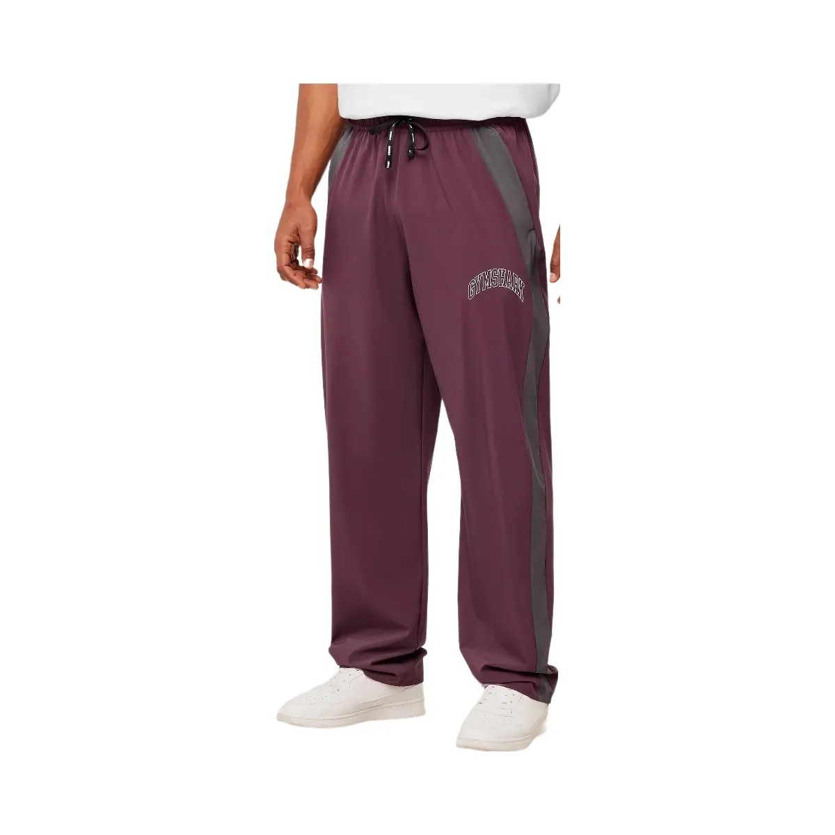 Gymshark Collegiate Tech Pants "GS Impact Burgundy" - HypeFly India View 3