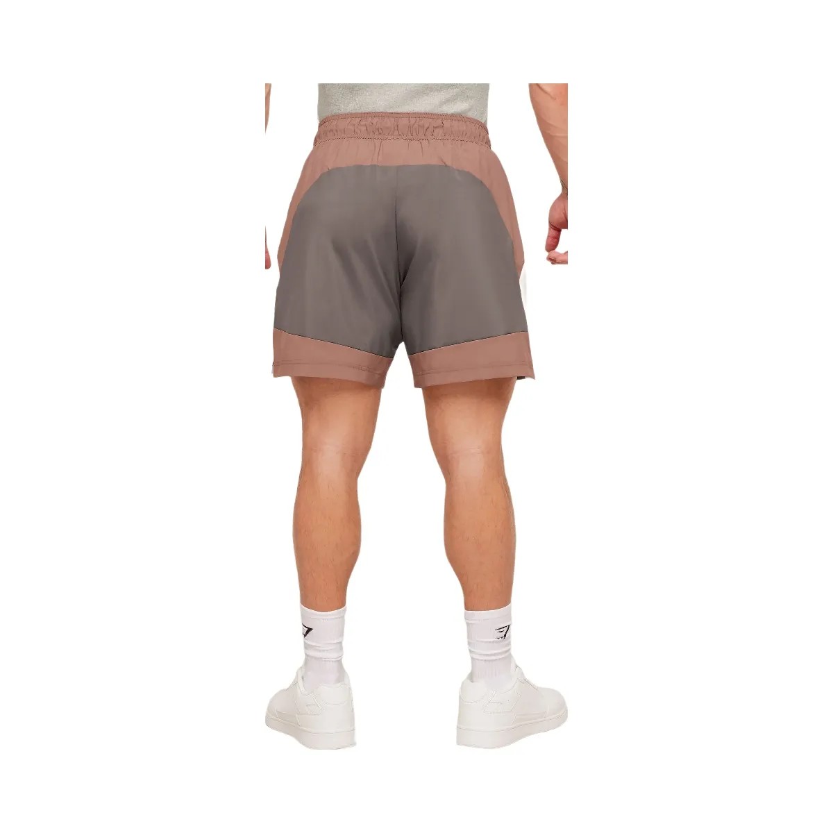 Gymshark Collegiate Tech Shorts "Taupe Brown" - HypeFly India View 2