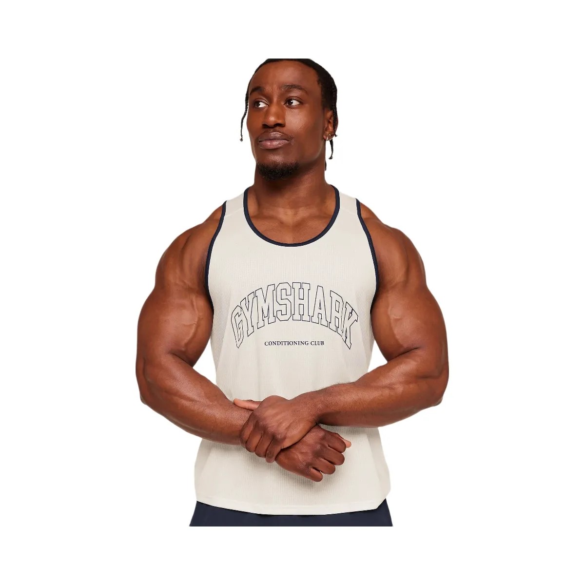 Gymshark Collegiate Tech Tank "Soft White" - HypeFly India View 2