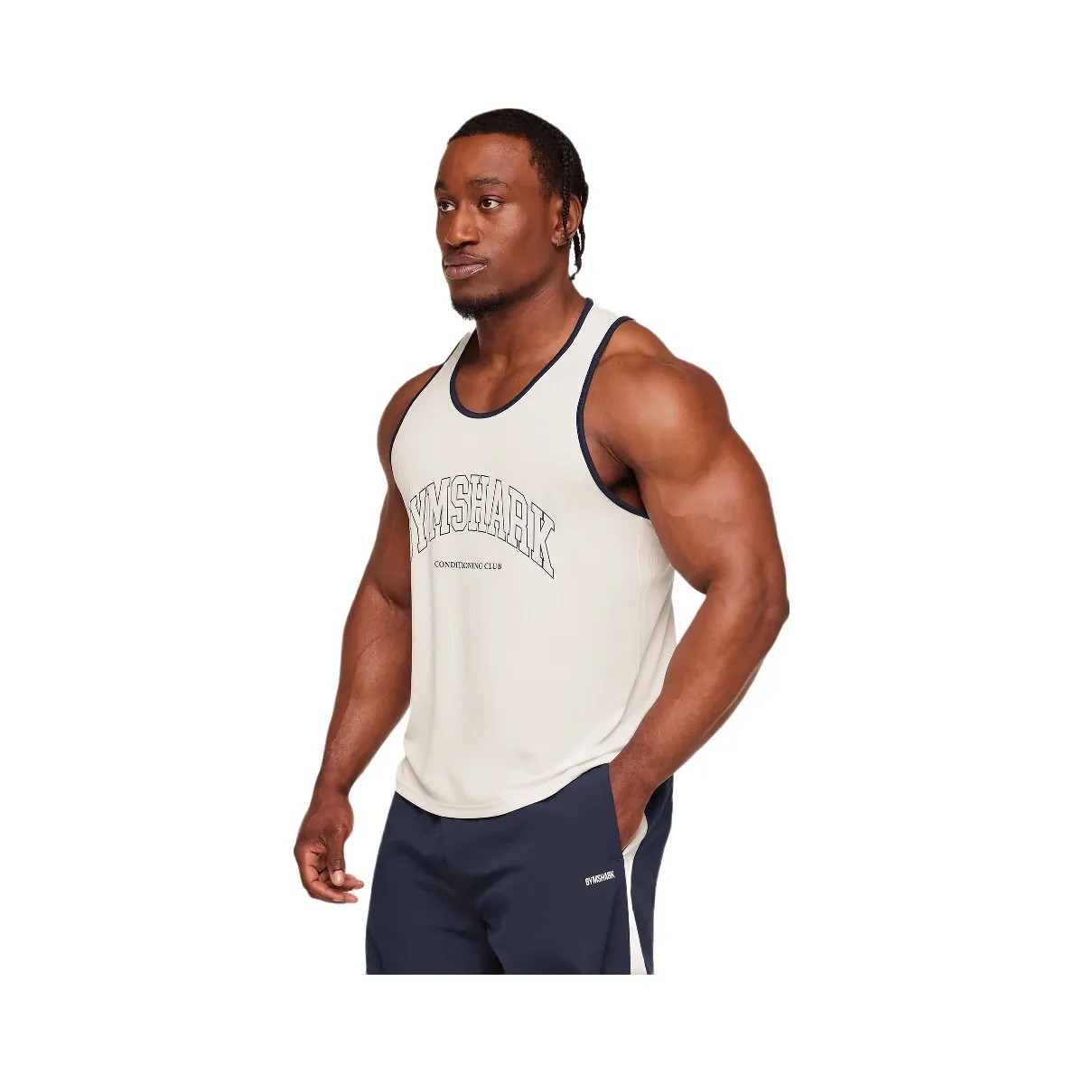 Gymshark Collegiate Tech Tank "Soft White" - HypeFly India View 4