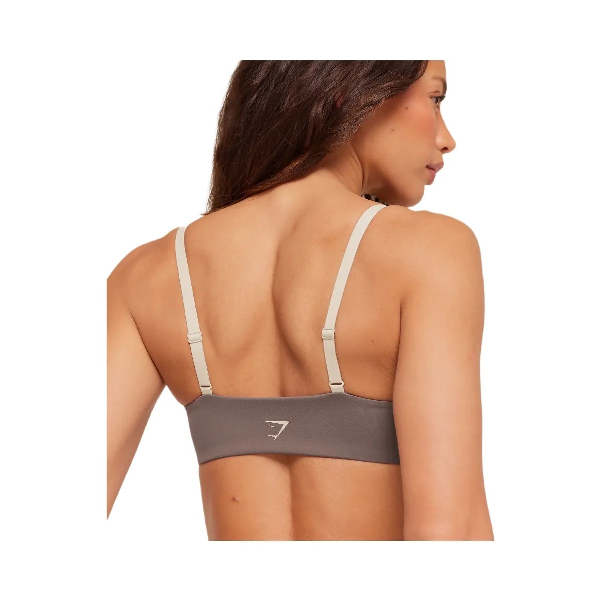 Gymshark Colour Block Sports Bra "Cool Brown Pebble Grey" - HypeFly India View 5