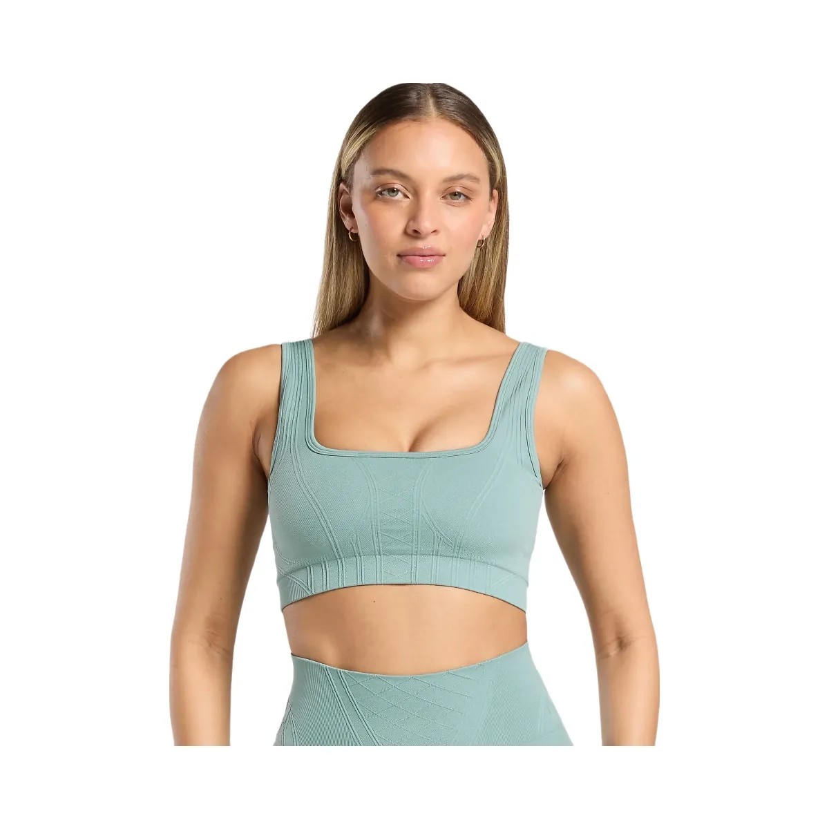 Gymshark Corset Seamless Sports Bra "Celeste Blue" - HypeFly India View 1
