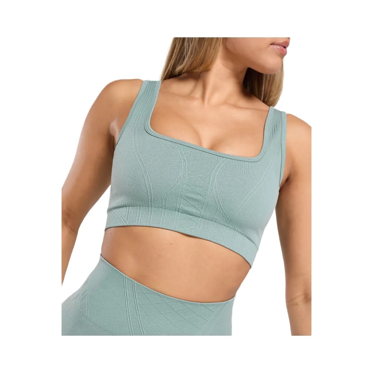Gymshark Corset Seamless Sports Bra "Celeste Blue" - HypeFly India View 4