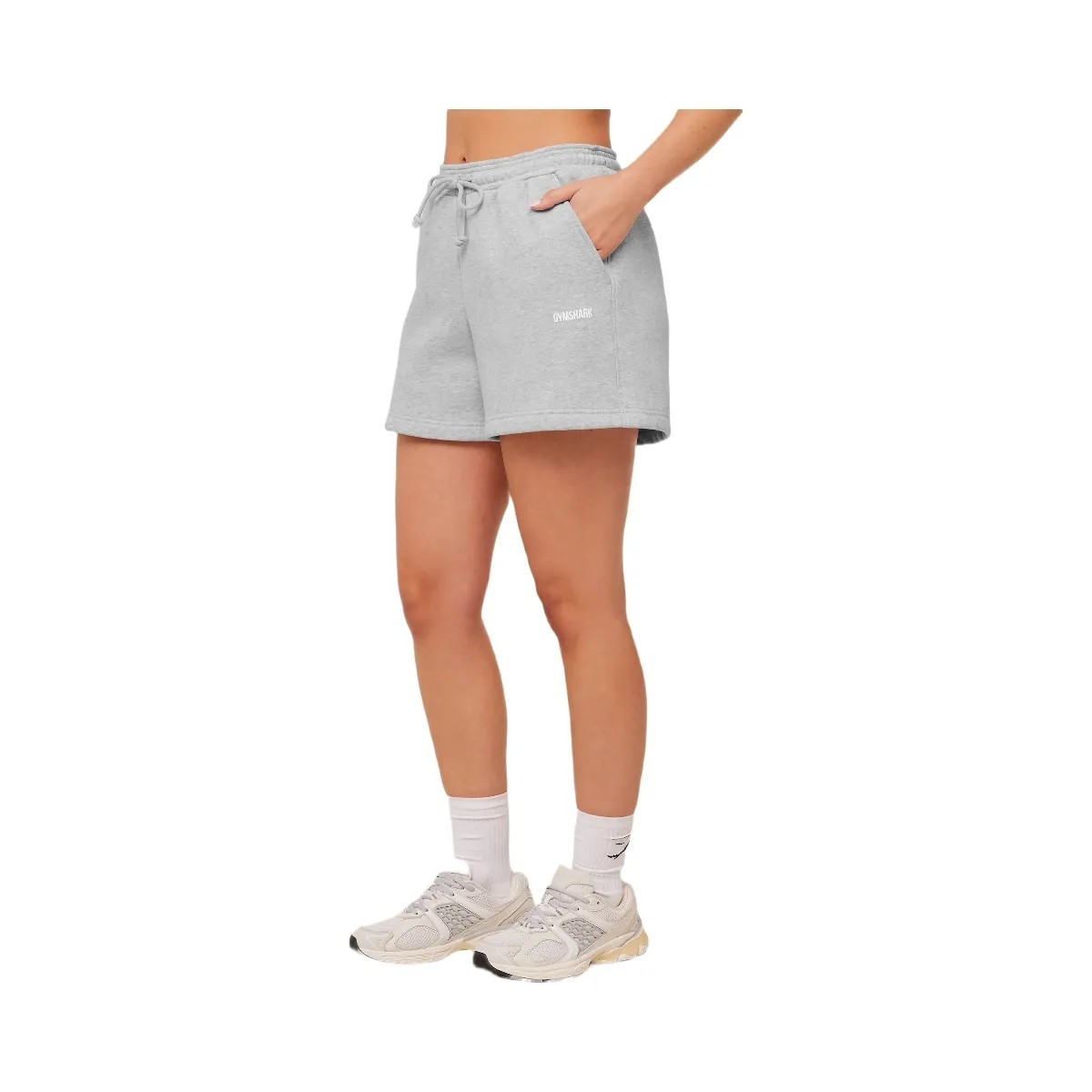 Gymshark Cosy Luxe Shorts "Bros Soft Grey Marl" - HypeFly India View 3