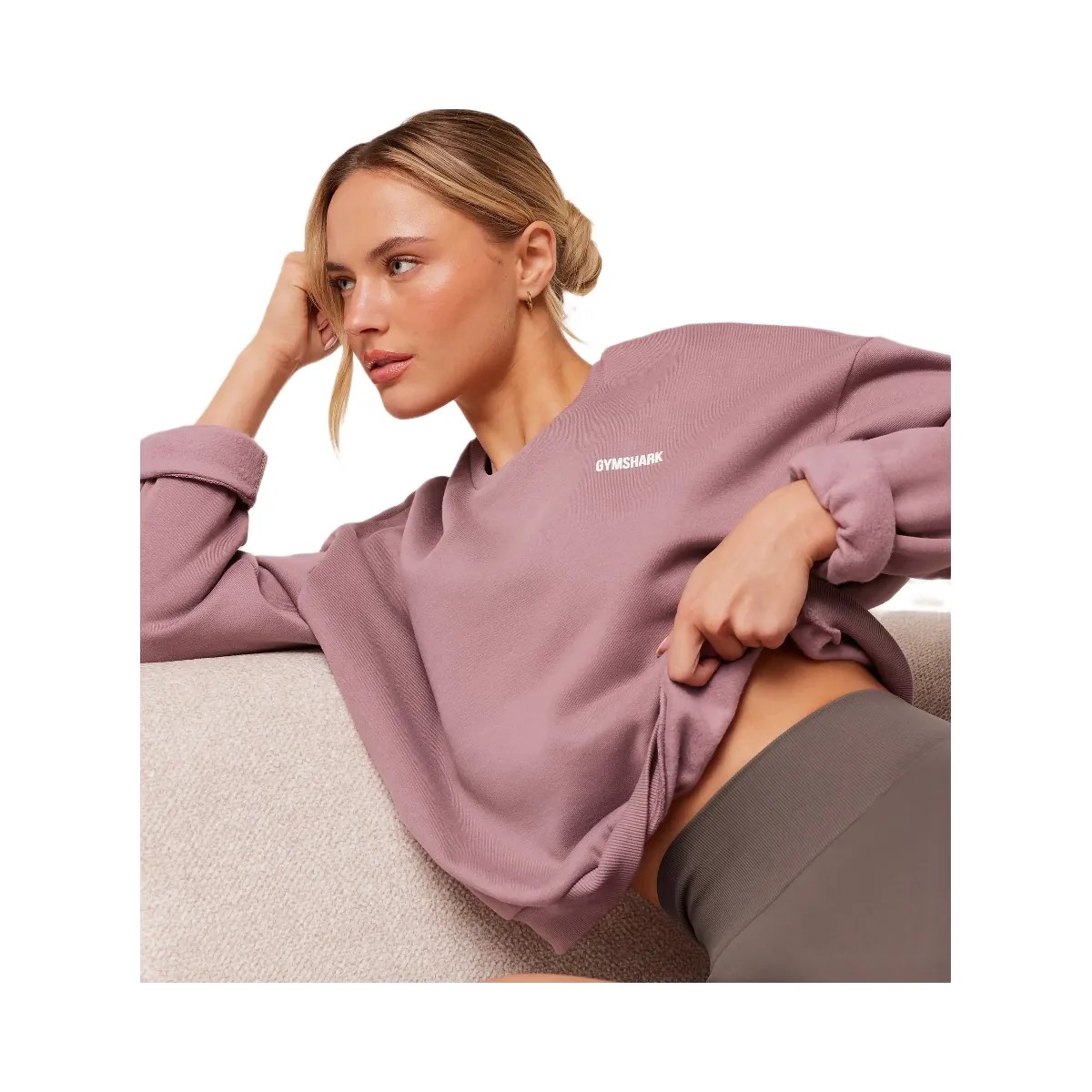 Gymshark Cosy Luxe Sweatshirt "Calm Pink" - HypeFly India View 5