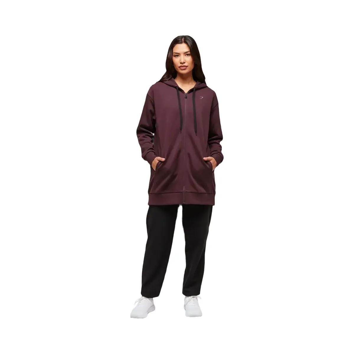 gymshark-covered-longline-zip-up-hoodie-oversized-fit-cherry-purple
