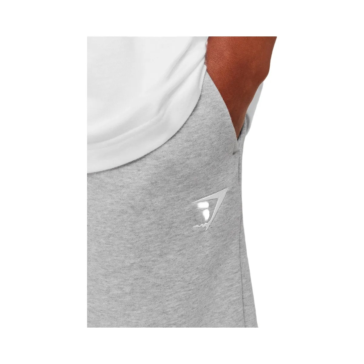 Gymshark Crest Oversized Joggers "Light Grey Core Marl" - HypeFly India View 5