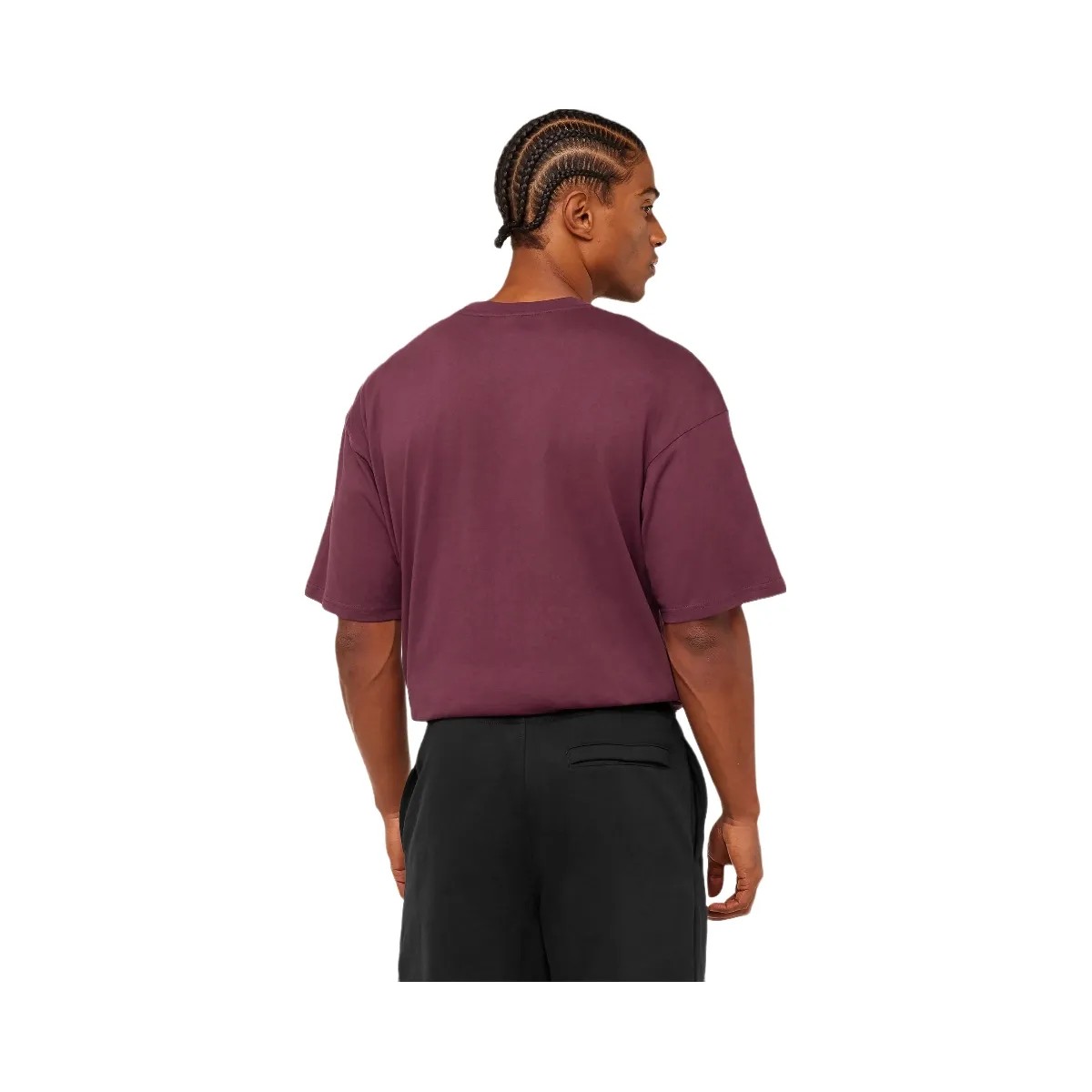 Gymshark Crest Oversized T-Shirt "GS Impact Burgundy" - HypeFly India View 3