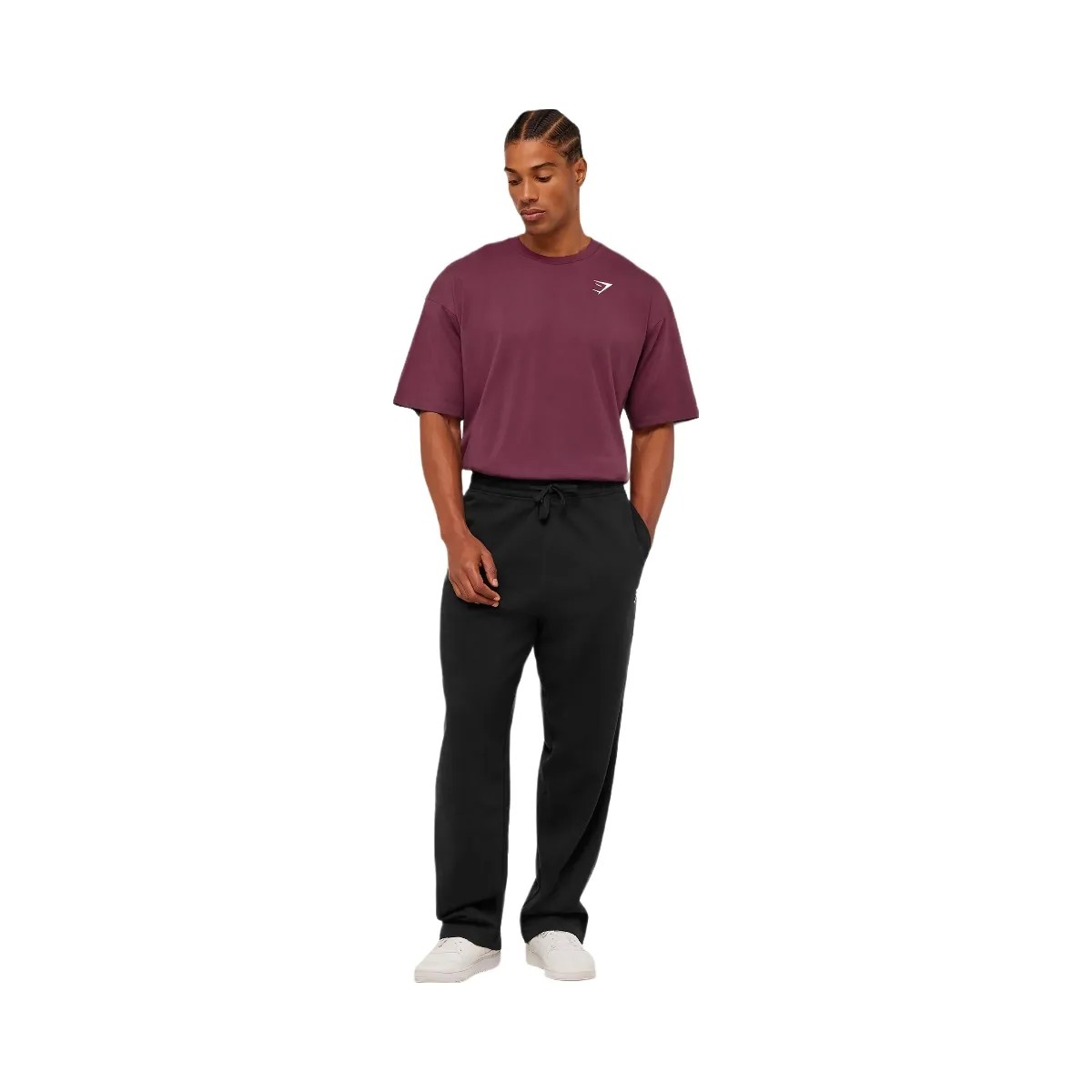 Gymshark Crest Oversized T-Shirt "GS Impact Burgundy" - HypeFly India View 6