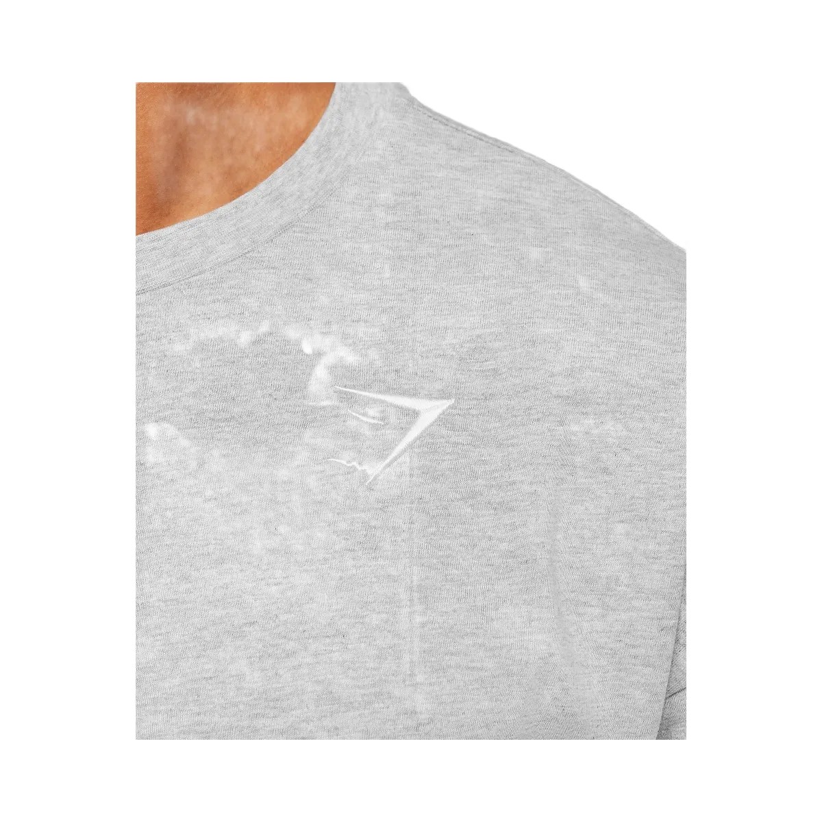 Gymshark Crest Oversized T-Shirt "Light Grey Core Marl" - HypeFly India View 5