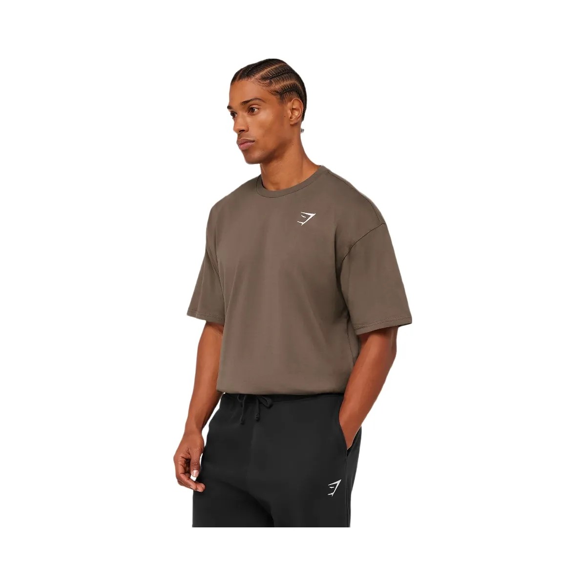Gymshark Crest Oversized T-Shirt "Soft Brown" - HypeFly India View 3