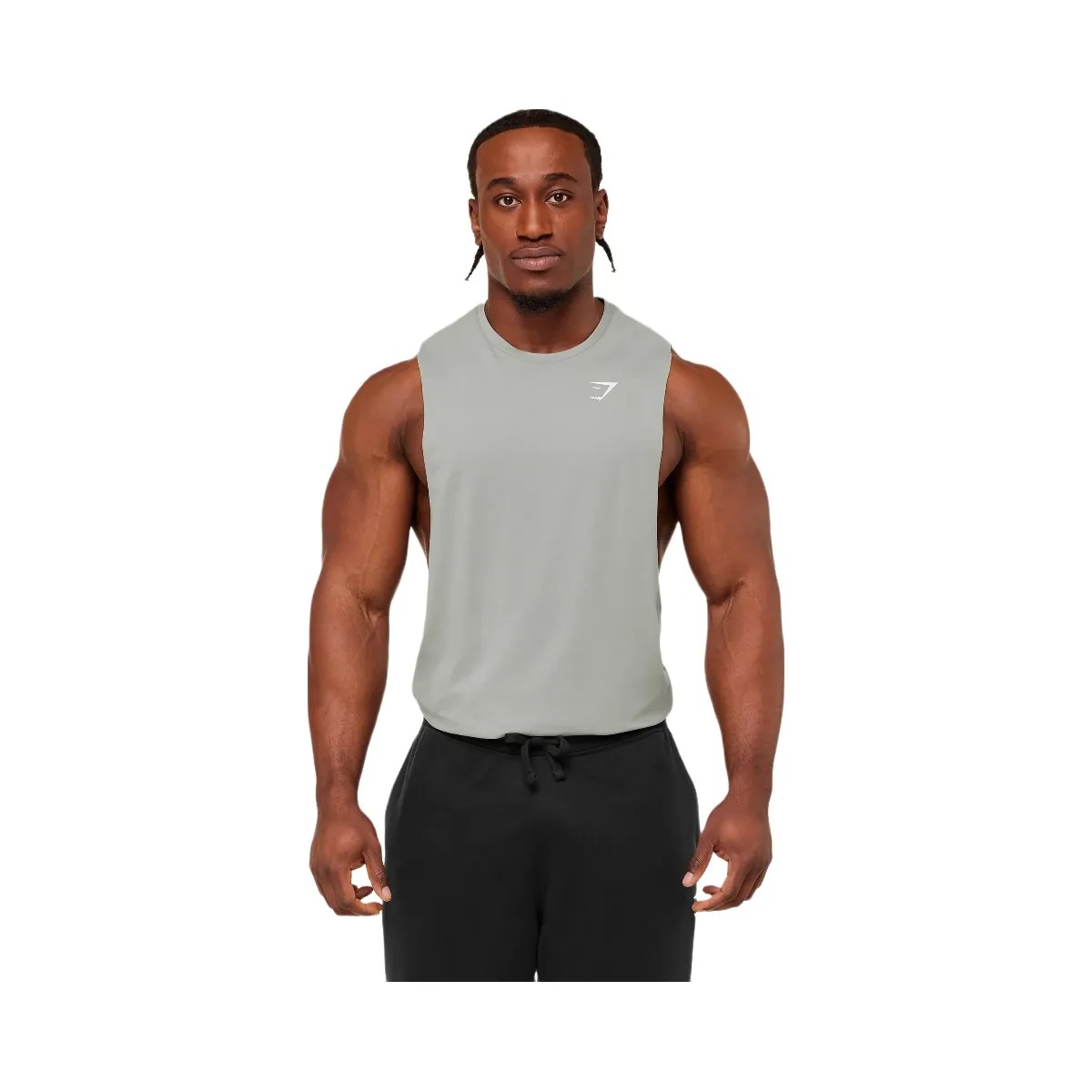Gymshark Critical 2.0 Drop Arm Tank "Smokey Grey" - HypeFly India View 1