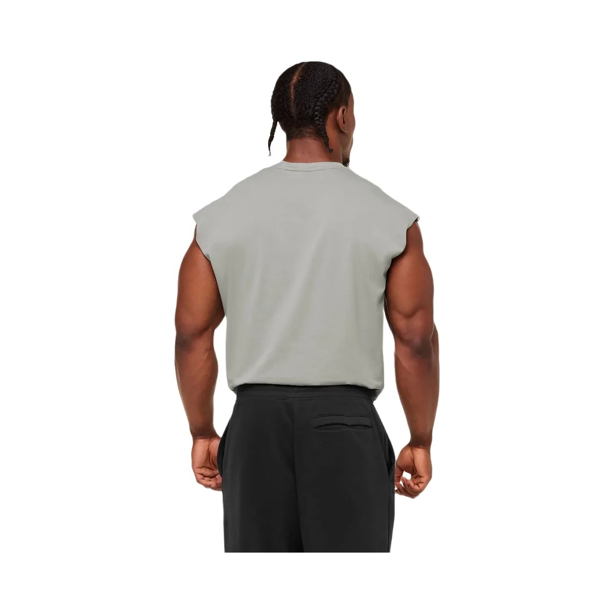 Gymshark Critical Cut Off Tank "Smokey Grey" - HypeFly India View 3