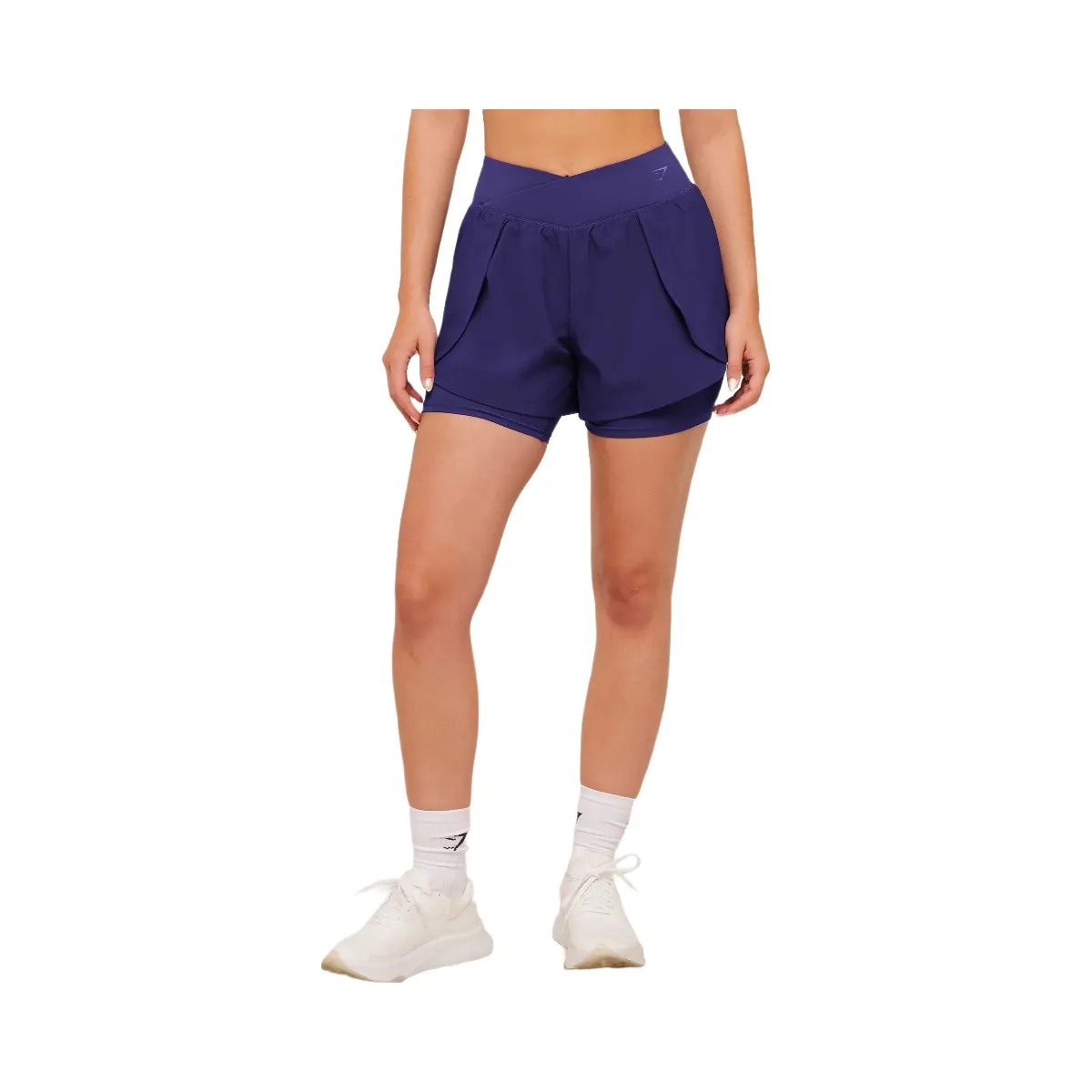 Gymshark Crossover 2-in-1 Shorts "Indigo Purple" - HypeFly India View 1