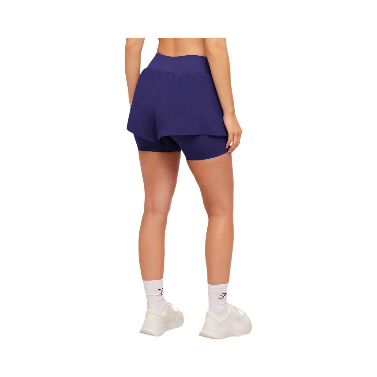 Gymshark Crossover 2-in-1 Shorts "Indigo Purple" - HypeFly India View 2