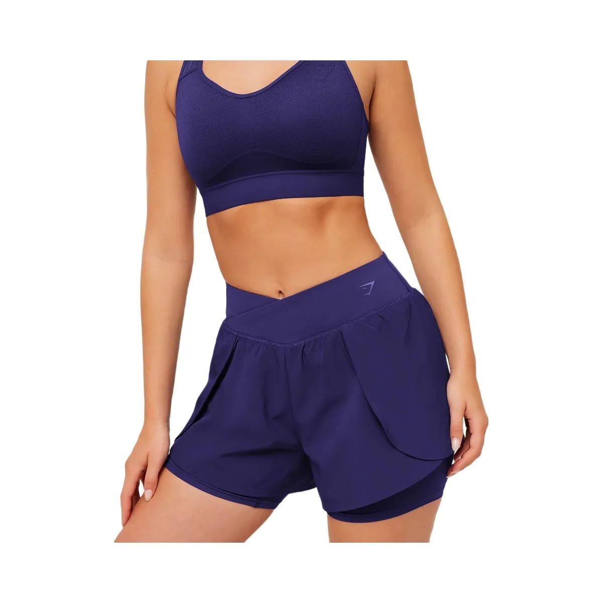 Gymshark Crossover 2-in-1 Shorts "Indigo Purple" - HypeFly India View 4