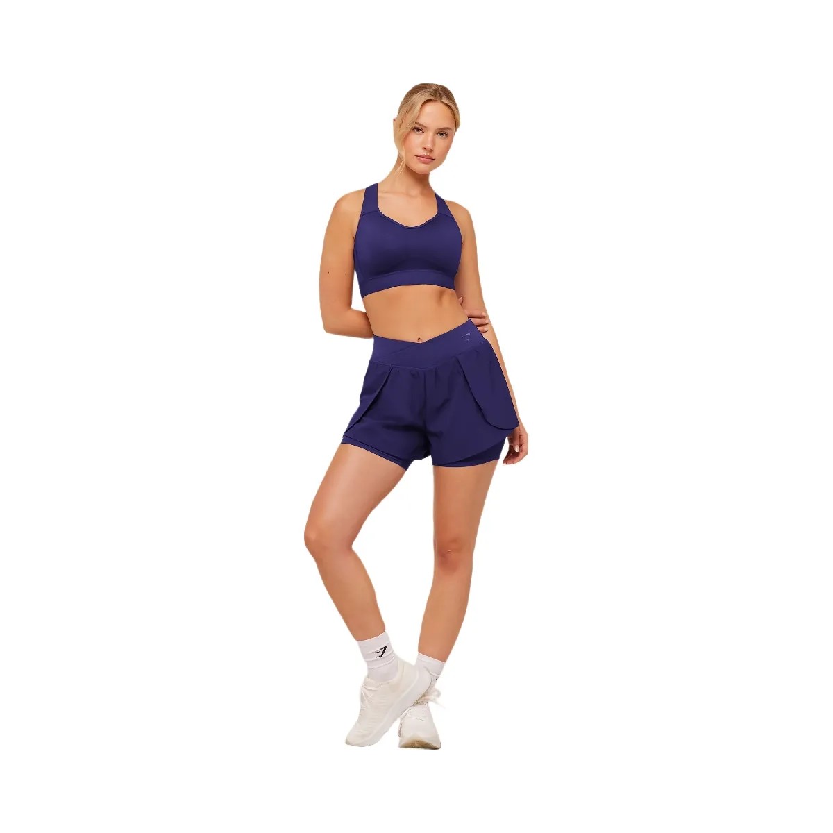 Gymshark Crossover 2-in-1 Shorts "Indigo Purple" - HypeFly India View 5