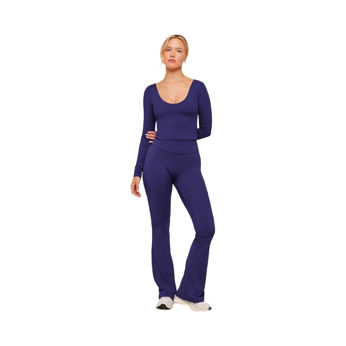 Gymshark Crossover Back Long Sleeve Top "Indigo Purple" - HypeFly India View 6