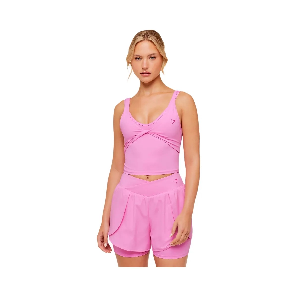 Gymshark Crossover Back Tank "Focus Pink" - HypeFly India View 1