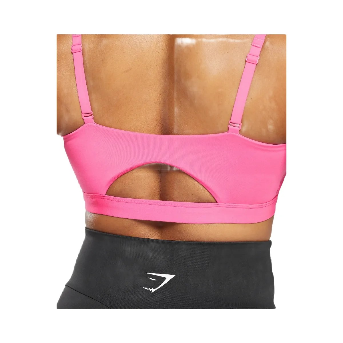Gymshark Cut Out Bandeau "Physical Pink" - HypeFly India View 6