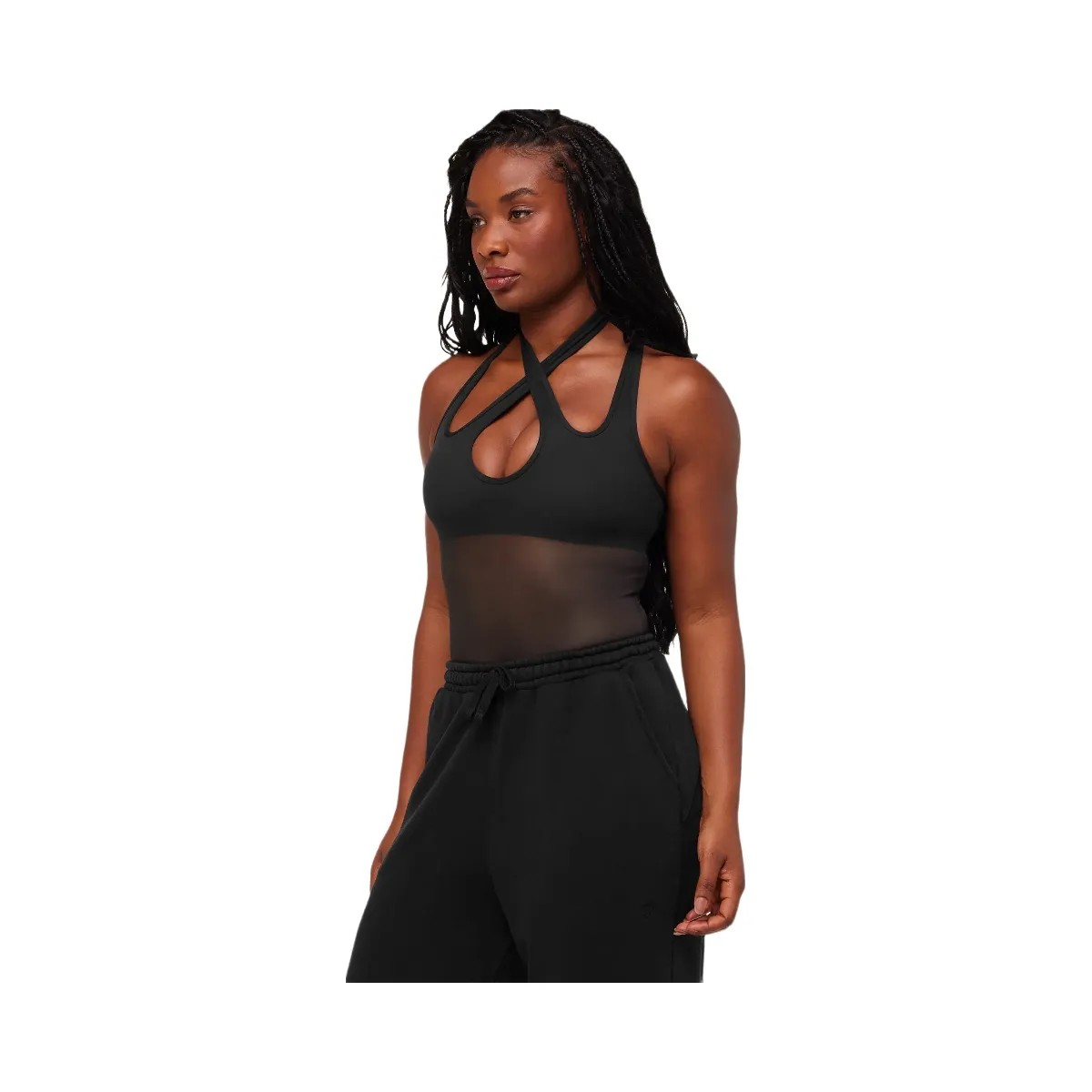 Gymshark Dark Energy Mesh Tank "GS Black" - HypeFly India View 3