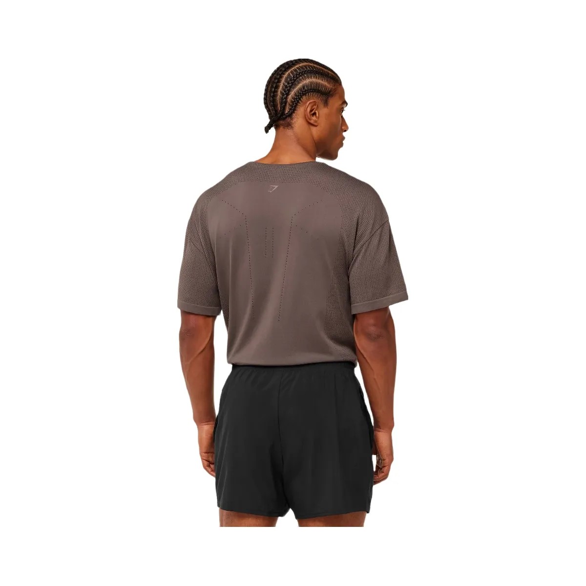 Gymshark Distance Seamless T-Shirt "Cool Brown Cool Brown" - HypeFly India View 2