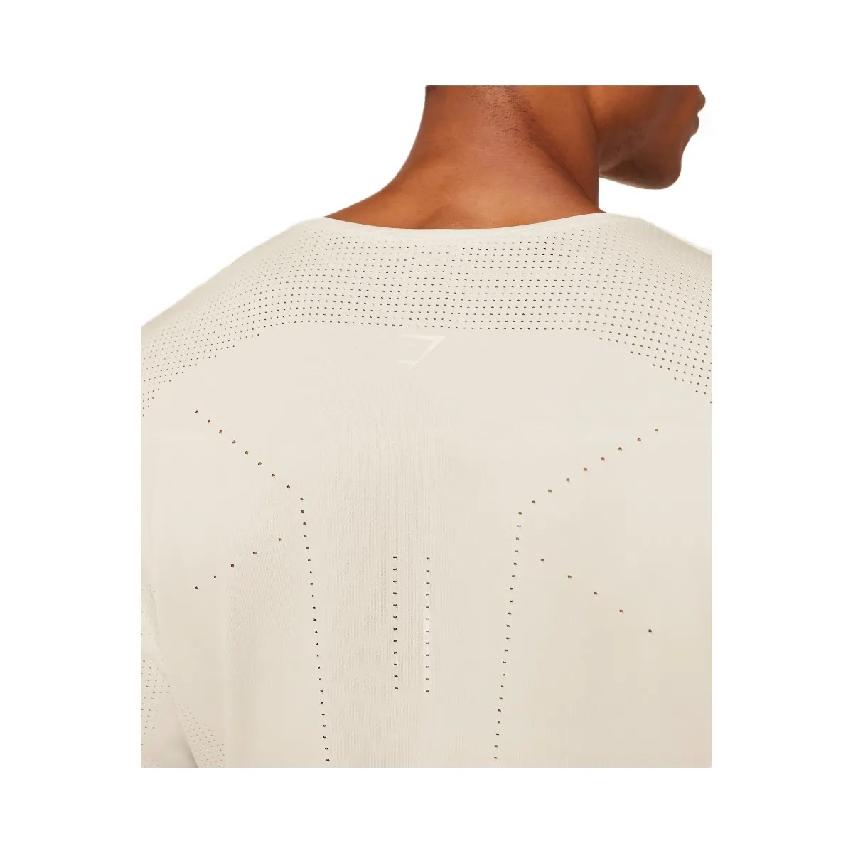 Gymshark Distance Seamless T-Shirt "Soft White Soft White" - HypeFly India View 5
