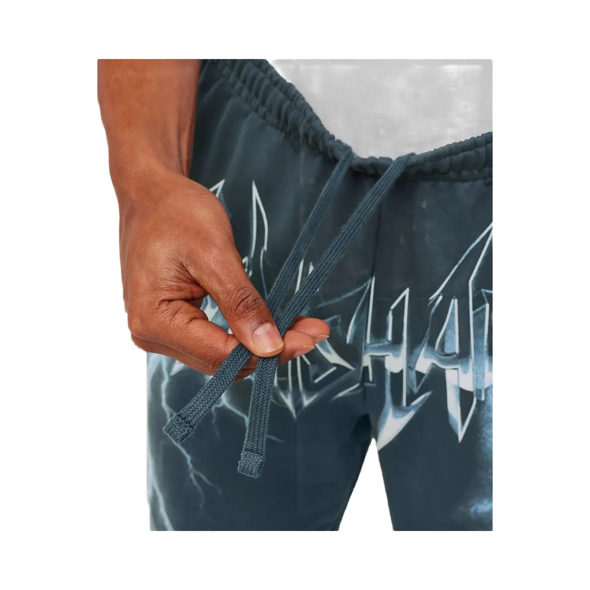Gymshark Eagle Band Style Graphic Straight Leg Pants "GS Stealth Blue" - HypeFly India View 5