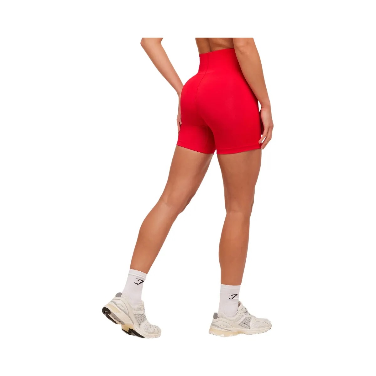 Gymshark Energise Seamless Shorts "Athletic Red" - HypeFly India View 2