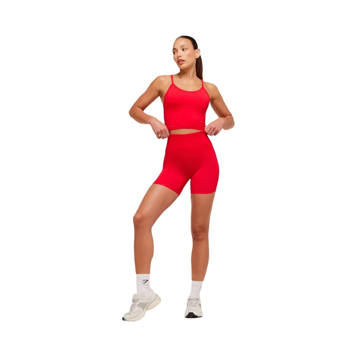 Gymshark Energise Seamless Shorts "Athletic Red" - HypeFly India View 4