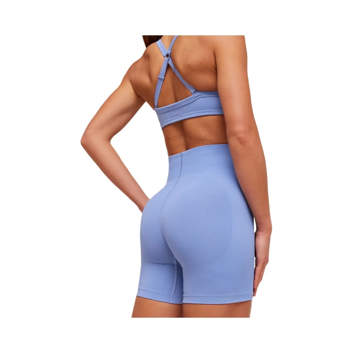 Gymshark Energise Seamless Shorts "Steady Purple" - HypeFly India View 5