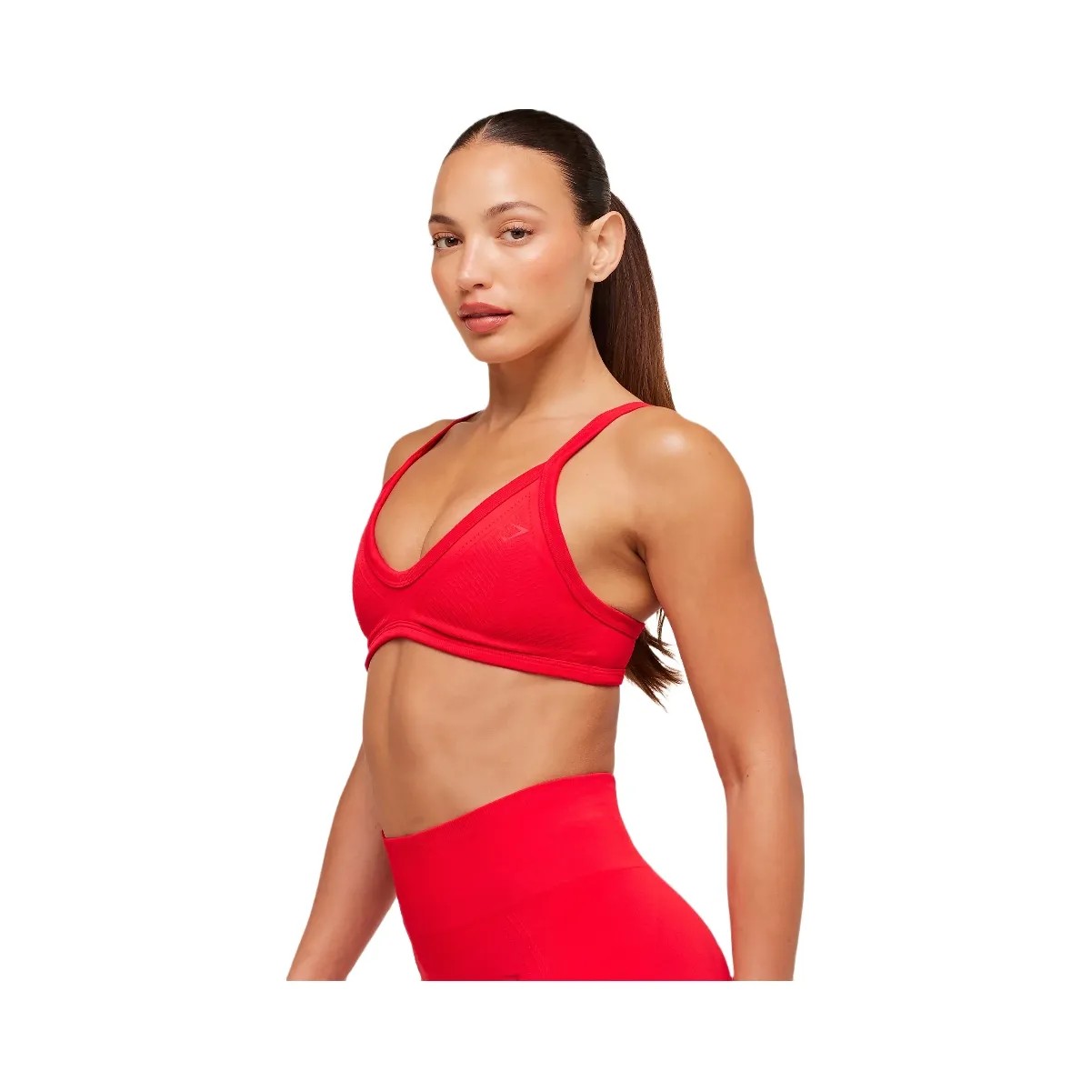 Gymshark Energise Seamless Sports Bra "Athletic Red" - HypeFly India View 3