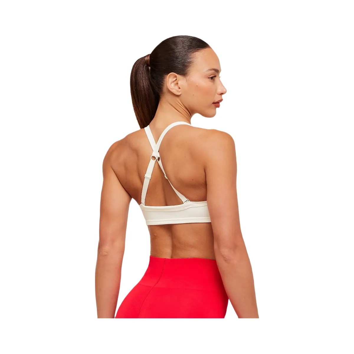 Gymshark Energise Seamless Sports Bra "Soft White" - HypeFly India View 2