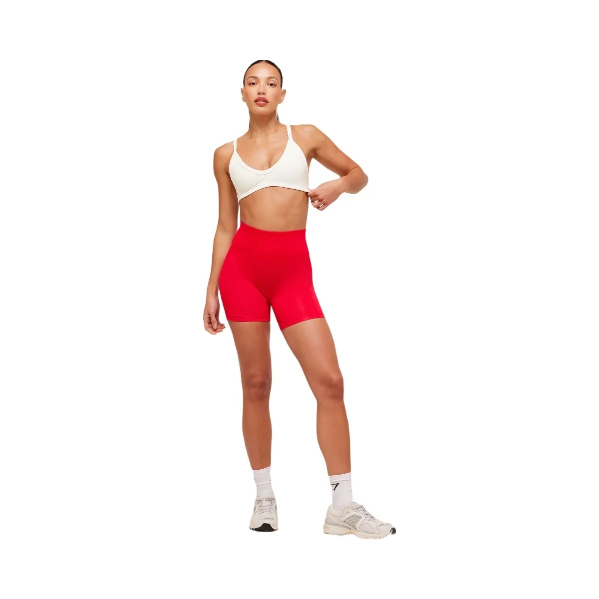 Gymshark Energise Seamless Sports Bra "Soft White" - HypeFly India View 4