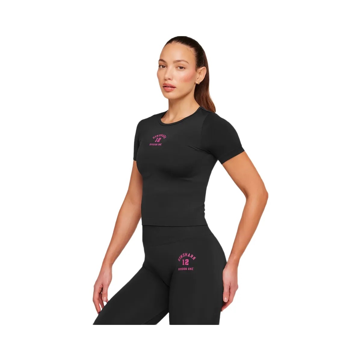 Gymshark Everyday Seamless Graphic Short Sleeve Top "Black" - HypeFly India View 3