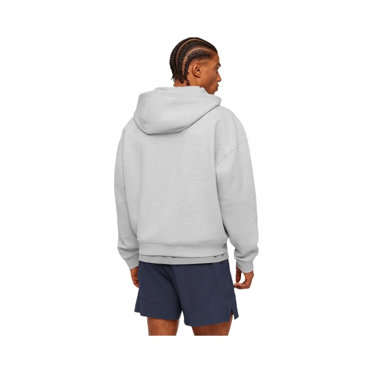 Gymshark Evolve Lightweight Zip Through Hoodie "Bros Soft Grey Marl" - HypeFly India View 2