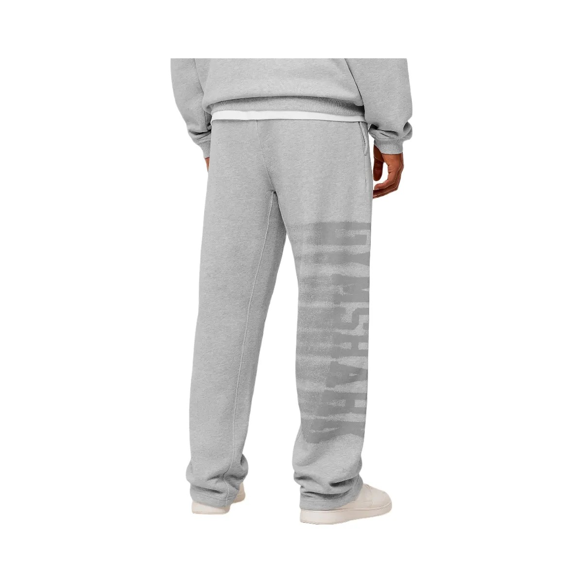 Gymshark Fade Graphic Straight Leg Pants "Light Grey Core Marl" - HypeFly India View 3