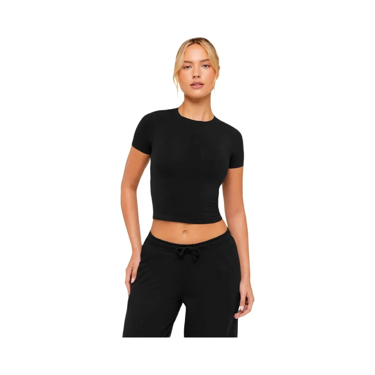 Gymshark FeatherForm Short Sleeve T-Shirt "Black" - HypeFly India View 1