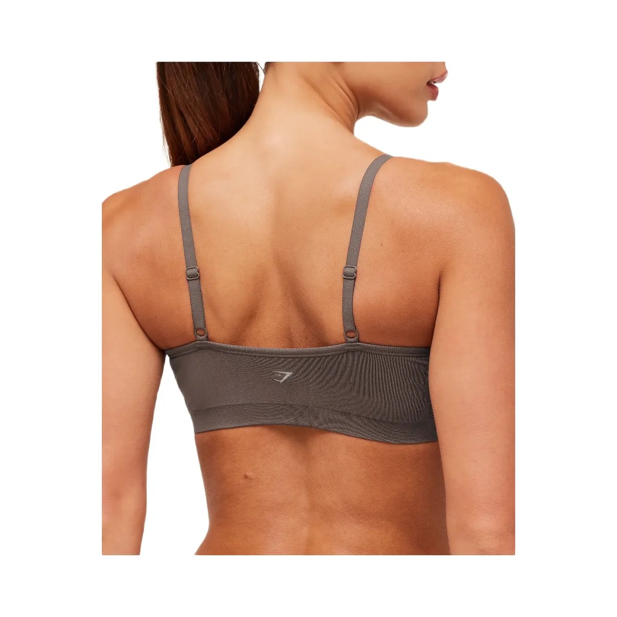 Gymshark FeatherForm V-Neck Bralette "Cool Brown" - HypeFly India View 6