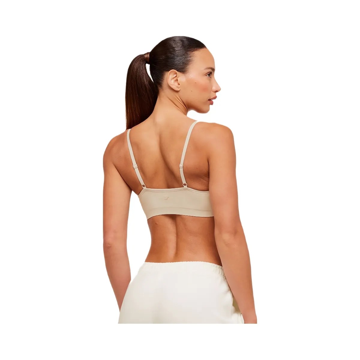 Gymshark FeatherForm V-Neck Bralette "Pebble Grey" - HypeFly India View 2
