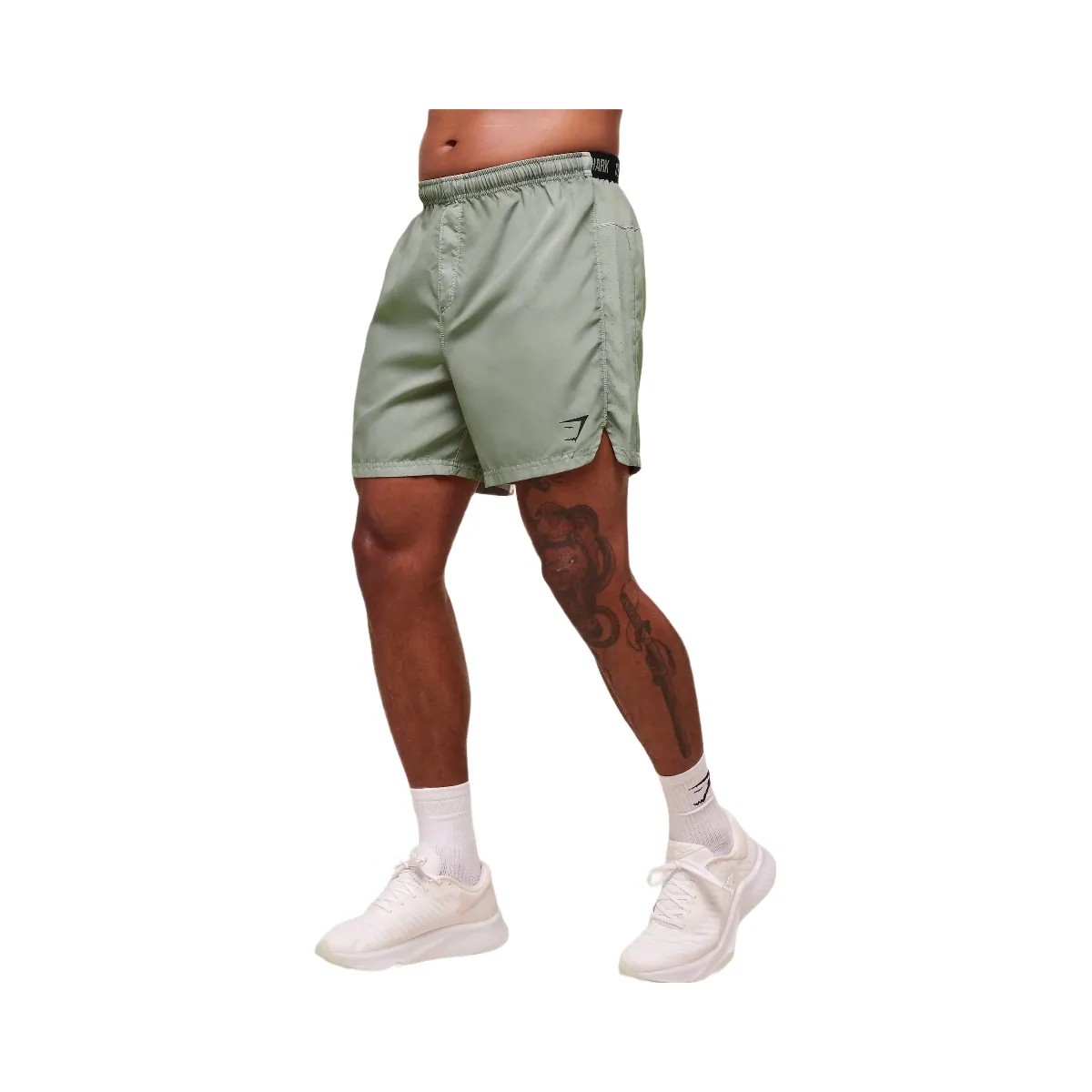 Gymshark Fit Light 7" Shorts "Strength Green" - HypeFly India View 3