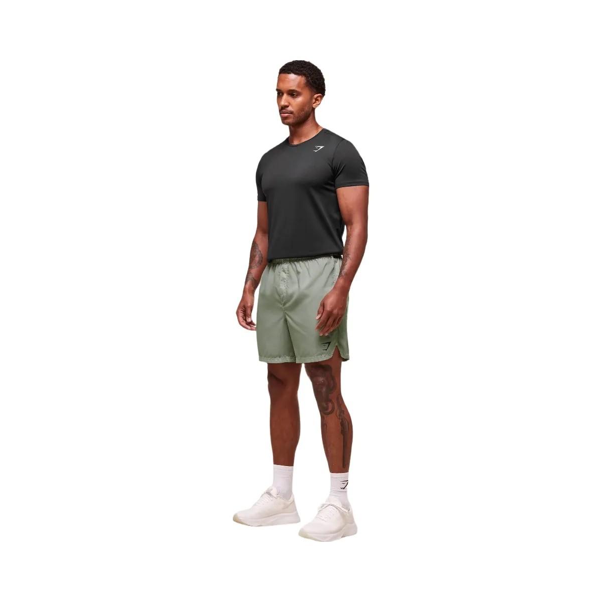 Gymshark Fit Light 7" Shorts "Strength Green" - HypeFly India View 4
