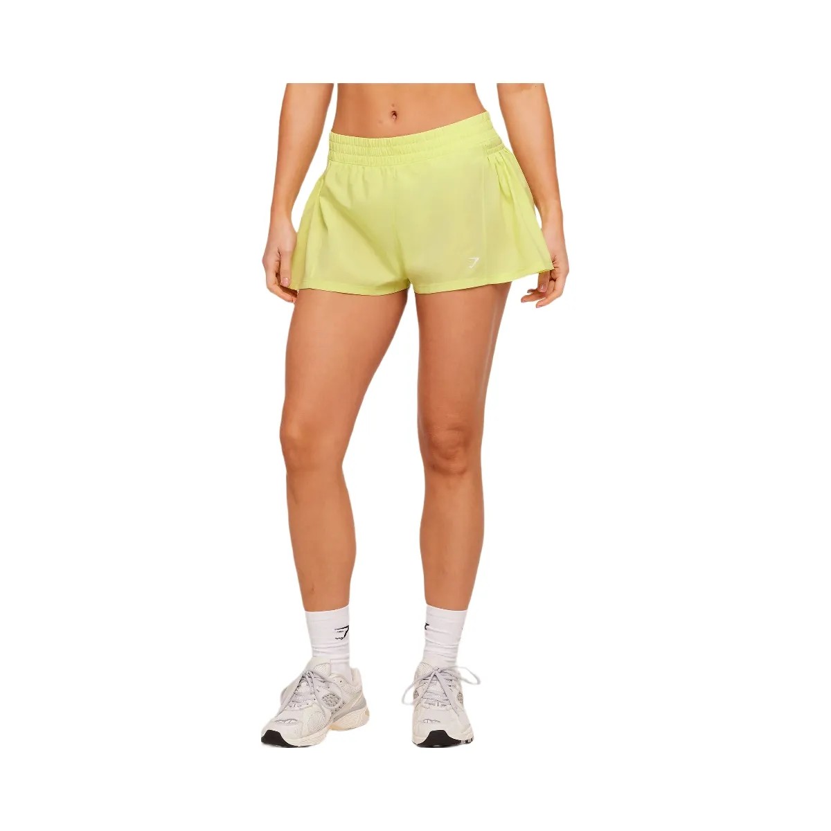 Gymshark Flutter Woven Shorts "Sorbet Yellow" - HypeFly India View 1