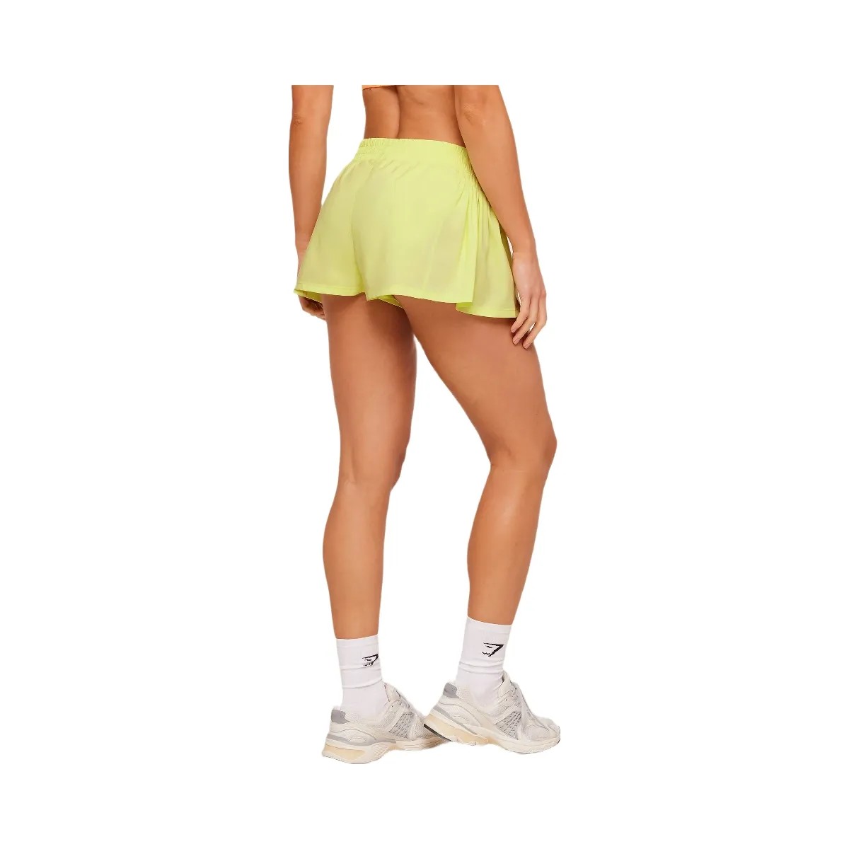 Gymshark Flutter Woven Shorts "Sorbet Yellow" - HypeFly India View 2