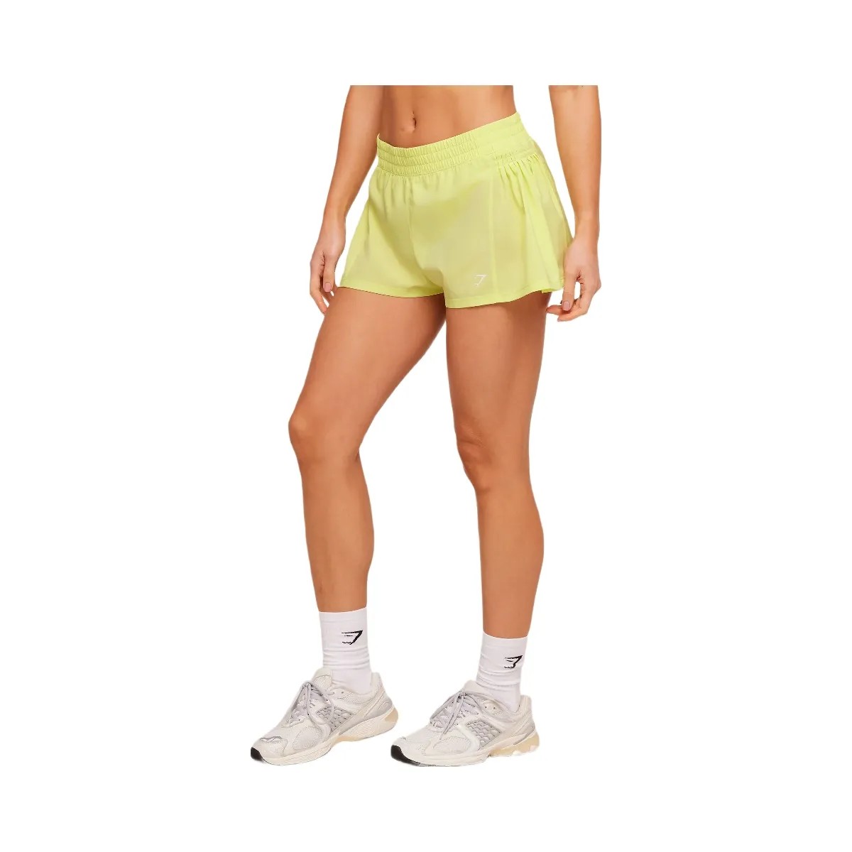 Gymshark Flutter Woven Shorts "Sorbet Yellow" - HypeFly India View 3