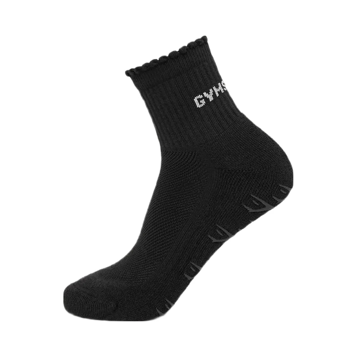 Gymshark Frill Pilates Midi Sock "GS Black" - HypeFly India View 1