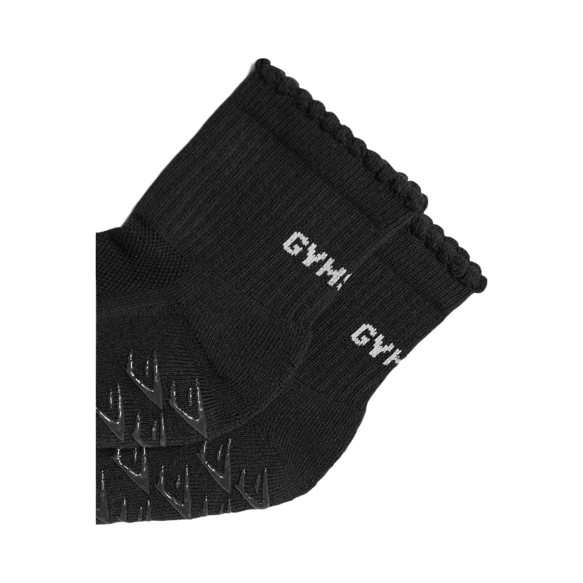 Gymshark Frill Pilates Midi Sock "GS Black" - HypeFly India View 2